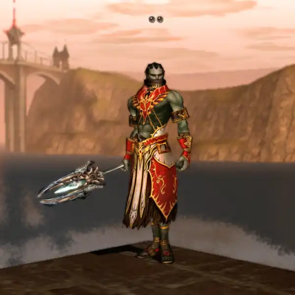 Male Orc Mystic   Red Zubei